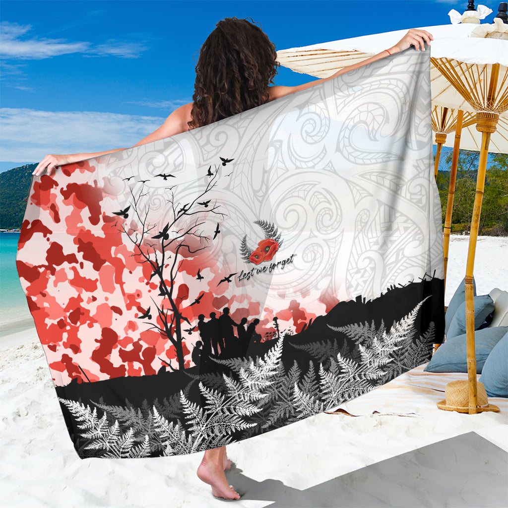 Kei Wareware Tatou New Zealand ANZAC Day Sarong Lest We Forget