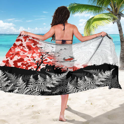 Kei Wareware Tatou New Zealand ANZAC Day Sarong Lest We Forget