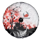 Kei Wareware Tatou New Zealand ANZAC Day Spare Tire Cover Lest We Forget