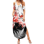 Kei Wareware Tatou New Zealand ANZAC Day Summer Maxi Dress Lest We Forget