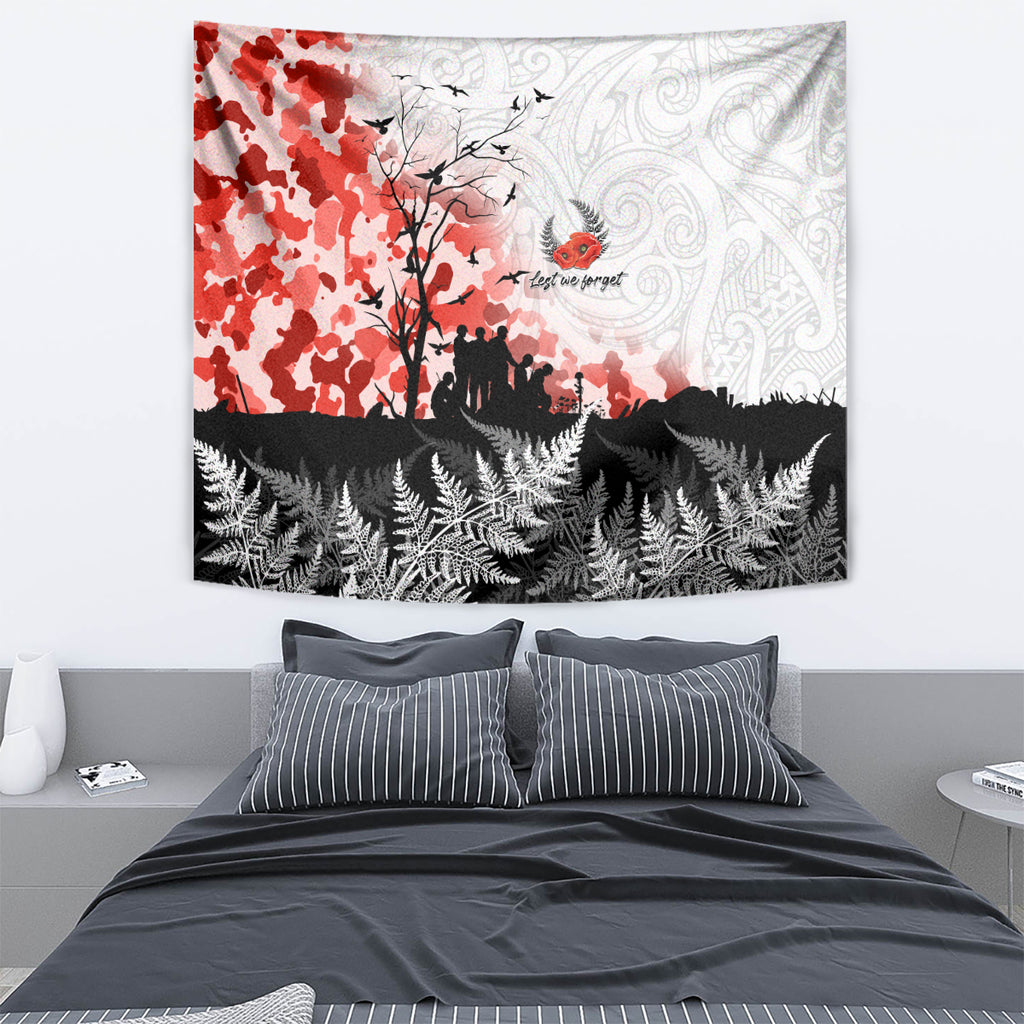 Kei Wareware Tatou New Zealand ANZAC Day Tapestry Lest We Forget