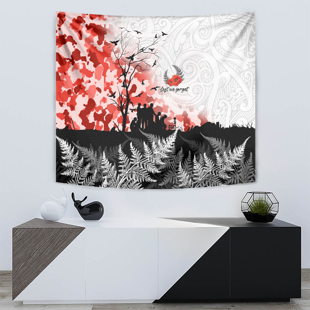 Kei Wareware Tatou New Zealand ANZAC Day Tapestry Lest We Forget