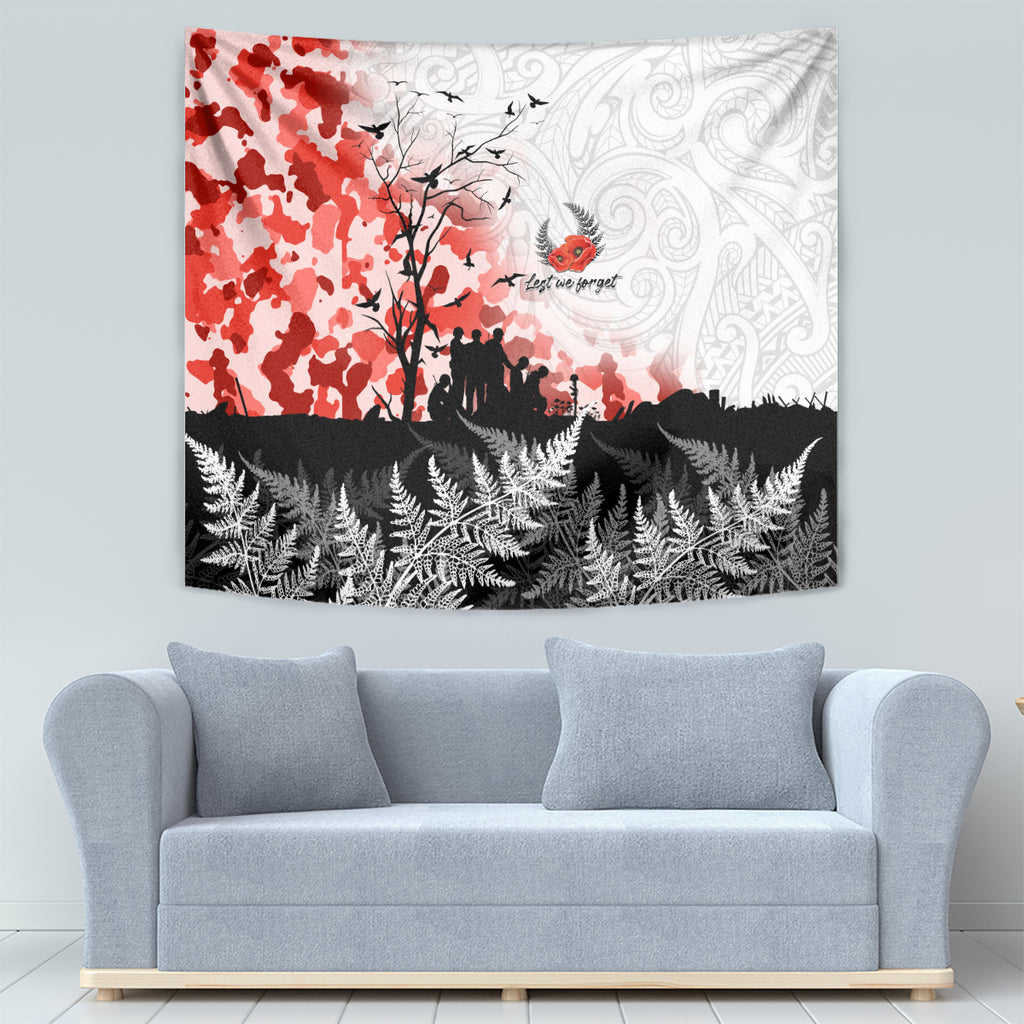 Kei Wareware Tatou New Zealand ANZAC Day Tapestry Lest We Forget