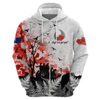 Kei Wareware Tatou New Zealand ANZAC Day Zip Hoodie Lest We Forget