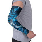 New Zealand Matariki Arm Sleeves Maori Koru With Humpback Whale Blue