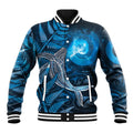 New Zealand Matariki Baseball Jacket Maori Koru With Humpback Whale Blue