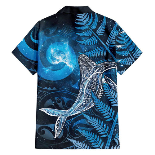 New Zealand Matariki Hawaiian Shirt Maori Koru With Humpback Whale Blue