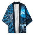 New Zealand Matariki Kimono Maori Koru With Humpback Whale Blue