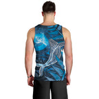 New Zealand Matariki Men Tank Top Maori Koru With Humpback Whale Blue