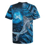 New Zealand Matariki Rugby Jersey Maori Koru With Humpback Whale Blue