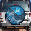 New Zealand Matariki Spare Tire Cover Maori Koru With Humpback Whale Blue