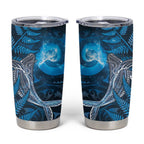 New Zealand Matariki Tumbler Cup Maori Koru With Humpback Whale Blue