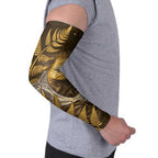 New Zealand Matariki Arm Sleeves Maori Koru With Humpback Whale Gold