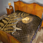 New Zealand Matariki Quilt Maori Koru With Humpback Whale Gold