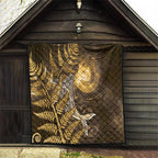 New Zealand Matariki Quilt Maori Koru With Humpback Whale Gold