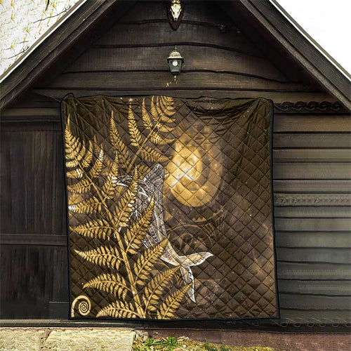 New Zealand Matariki Quilt Maori Koru With Humpback Whale Gold