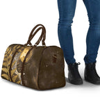 New Zealand Matariki Travel Bag Maori Koru With Humpback Whale Gold