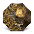 New Zealand Matariki Umbrella Maori Koru With Humpback Whale Gold