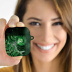 New Zealand Matariki AirPods Case Maori Koru With Humpback Whale Green