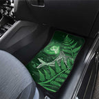 New Zealand Matariki Car Mats Maori Koru With Humpback Whale Green