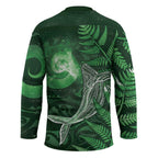 New Zealand Matariki Hockey Jersey Maori Koru With Humpback Whale Green