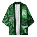 New Zealand Matariki Kimono Maori Koru With Humpback Whale Green