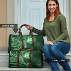 New Zealand Matariki Travel Bag Maori Koru With Humpback Whale Green