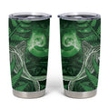 New Zealand Matariki Tumbler Cup Maori Koru With Humpback Whale Green