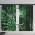 New Zealand Matariki Window Curtain Maori Koru With Humpback Whale Green