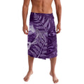 New Zealand Matariki Lavalava Maori Koru With Humpback Whale Purple
