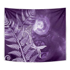 New Zealand Matariki Tapestry Maori Koru With Humpback Whale Purple