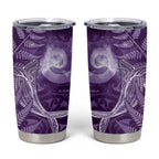 New Zealand Matariki Tumbler Cup Maori Koru With Humpback Whale Purple