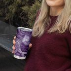New Zealand Matariki Tumbler Cup Maori Koru With Humpback Whale Purple