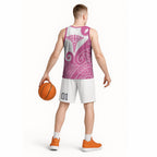 Personalised New Zealand Nurse Basketball Jersey Maori Koru Pink Version