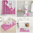 Personalised New Zealand Nurse Bathroom Set Maori Koru Pink Version