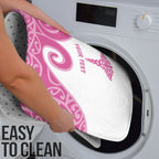 Personalised New Zealand Nurse Bathroom Set Maori Koru Pink Version
