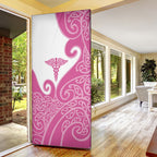 New Zealand Nurse Door Cover Maori Koru Pink Version