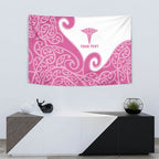 Personalised New Zealand Nurse Tapestry Maori Koru Pink Version