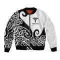 Personalised New Zealand Nurse Bomber Jacket Maori Koru Black Version
