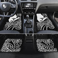 New Zealand Nurse Car Mats Maori Koru Black Version