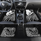 New Zealand Nurse Car Mats Maori Koru Black Version