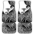 New Zealand Nurse Car Mats Maori Koru Black Version