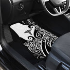 New Zealand Nurse Car Mats Maori Koru Black Version