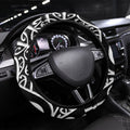 New Zealand Nurse Steering Wheel Cover Maori Koru Black Version
