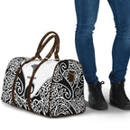 Personalised New Zealand Nurse Travel Bag Maori Koru Black Version