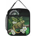 Aotearoa New Zealand Tuatara Lunch Bag Maori Koru Art