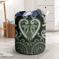 Aotearoa Ngati Awa Laundry Basket Maori Tribal Pattern