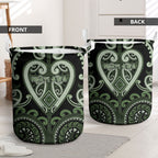 Aotearoa Ngati Awa Laundry Basket Maori Tribal Pattern