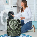 Aotearoa Ngati Awa Laundry Basket Maori Tribal Pattern