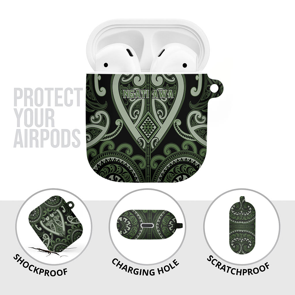 Aotearoa Ngati Awa AirPods Case Maori Tribal Pattern